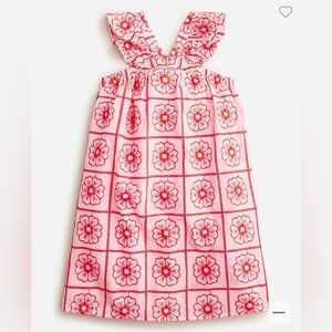 J. Crew Crewcuts Girls' ruffle halter dress with embroidery